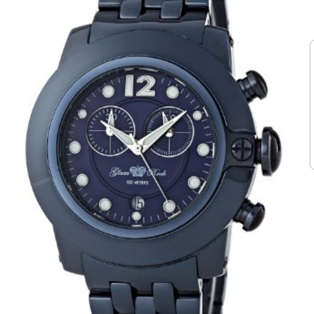 Glam Rock blue stainless steel unisex wrist watch